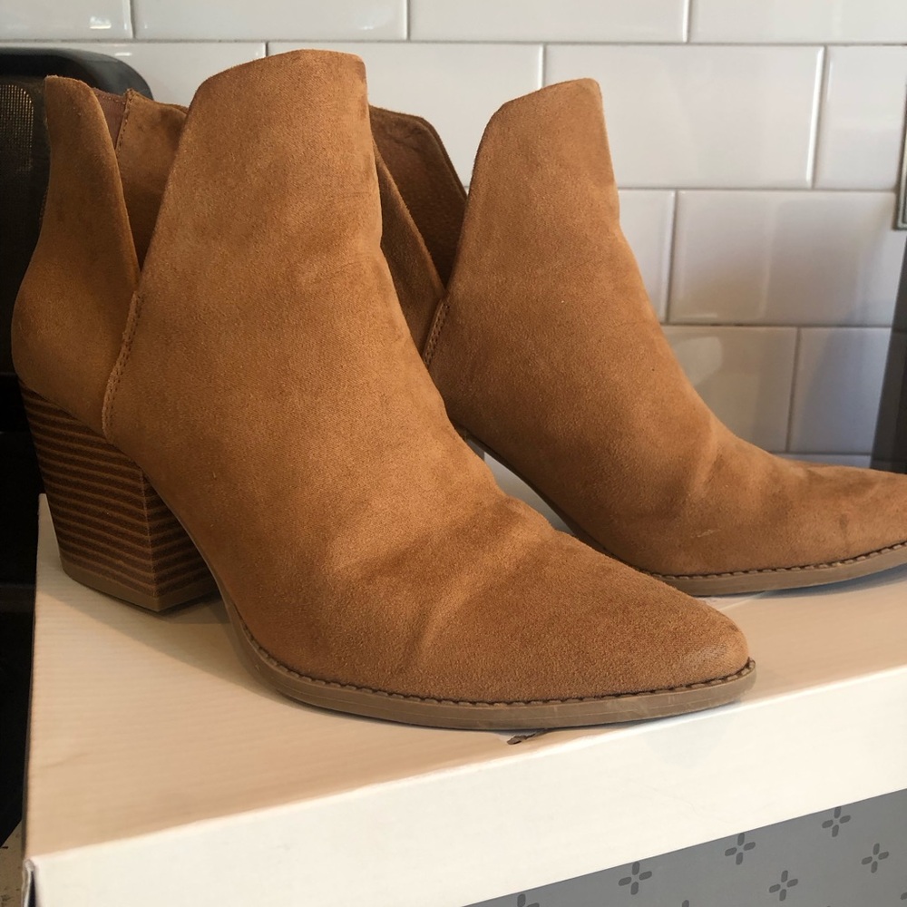 Tan Suede Ankle Boots